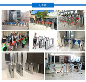 Durable Pedestrian Gate Access Control , Turnstile Security Doors 304 Stainless Steel