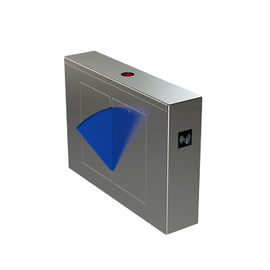 Security Pedestrian Barrier Gate , Automatic Retractable Flap Gate Barrier 24V DC Motor