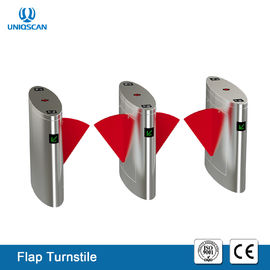 Security Control  Pedestrian Barrier Systems , Flap Barrier System Rfid Car Reader Gate