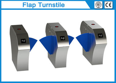 304 Stainless Steel Flap Barrier Gate Turnstile Security For Ticket Checking