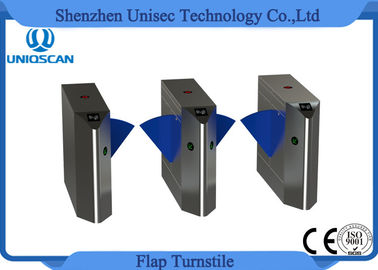 Single Moter Flap Gate Barrier , Turnstile Access Control System For Bus Station