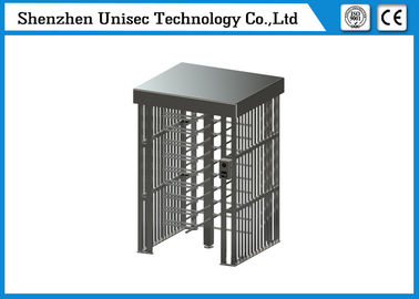 Full Height Turnstile Security Systems , 304 Stainless Steel Pedestrian Access Gate Single Lane