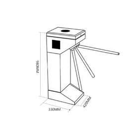 Verticle Tripod Turnstile Gate Full Automatic UT550-A with Access Control System
