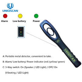 Elliptical Shape Circle Hand Held Metal Detector Scanner IP31 2 Years Warranty