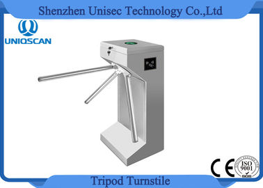 550mm Lane Width Tripod Turnstile Gate 24V Motor With Entry / Exit ID Card System