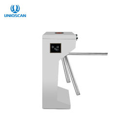 550mm Lane Width Tripod Turnstile Gate 24V Motor With Entry / Exit ID Card System