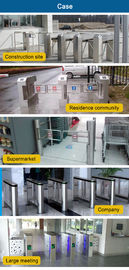 Speed Open Turnstile Security Systems Entrance / Exit Gate Card Swipe Machine For Access Control