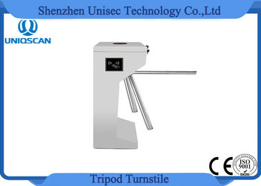 Security Tripod Access Control Turnstile Gate 24V With Fingerprint / ID Card System