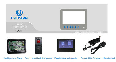 UNIQSCAN UB800 Metal Detector Security Gate 7 Inch Big LCD Screen For Embassy