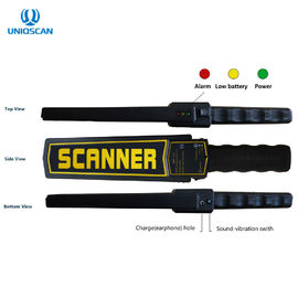 High Sensitivity Hand Held Metal Detector Body Scanner For Subway / Bus Station