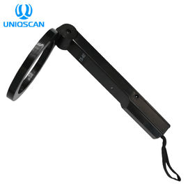 Round Detect Area Hand Held Metal Detector Super Wand Folding Standard 9V Battery