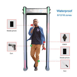 High Sensitivity Walk Through Metal Detector Visual Alarms UM600 UNIQSCAN 18