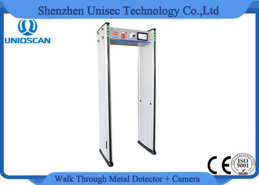 Two Infrared CCTV Cameras Walk Through Security Metal Detectors 6 Zones AC 85V-264V
