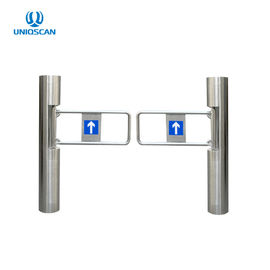 Supermarket Flap Barrier System Access Control Swing Gate Turnstile 180 Degrees Arm