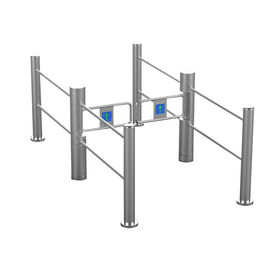 Supermarket Flap Barrier System Access Control Swing Gate Turnstile 180 Degrees Arm