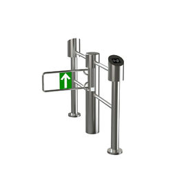 Supermarket Flap Barrier System Access Control Swing Gate Turnstile 180 Degrees Arm