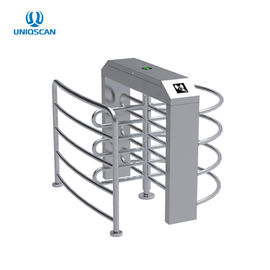 Half Height Security Turnstile Gate Single Lane RFID Card Reader 35 Persons / Min