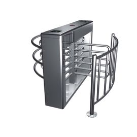 Half Height Security Turnstile Gate Single Lane RFID Card Reader 35 Persons / Min