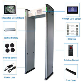 7 Inch LCD Screen Walk Through Security Scanners UNIQSCAN UB800 For Philippine Embassy