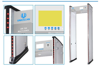 Full Body Scanner Door Frame Walk Through Metal Detector Gate Security Checking Equipment 0-255 Adjustable Sensitivity