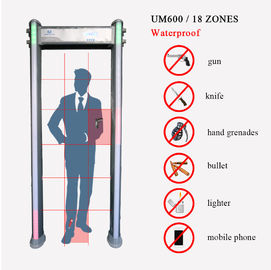 18 Zone Walk Through Metal Detector 256 Level Sensitivity Outdoor / Indoor Usage