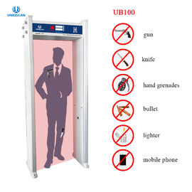 Single Zone Walk Through Security Scanner , Metal Walk Through Gate 100 Level Sensitivity