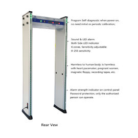 Adjustable Sensitivity Walk Through Gate Metal Detector Infrared Scanner 4KHZ-8KHZ