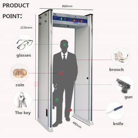 Adjustable Sensitivity Walk Through Gate Metal Detector Infrared Scanner 4KHZ-8KHZ