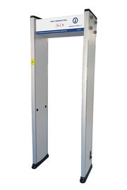 Voice Alarm Non Contact Walk Through Body Temperature Scanner Metal Detector Gate With Belguim Sensor