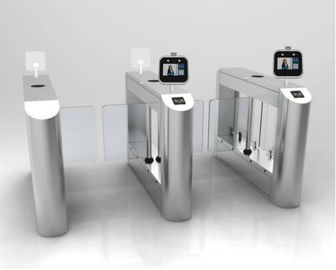Voice Alarm Flap Barrier Gate Body Temp Measuring Facial Recognition Access Control