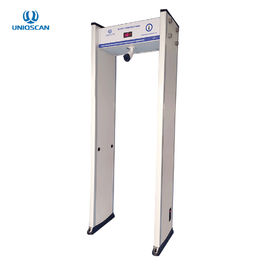 4-8KHZ Walk Through Security Metal Detector Body Temperature Scanner Frame