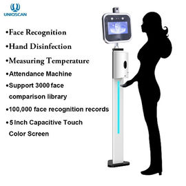 Stainless Steel 16G EMMC Face Recognition Infrared Thermometer
