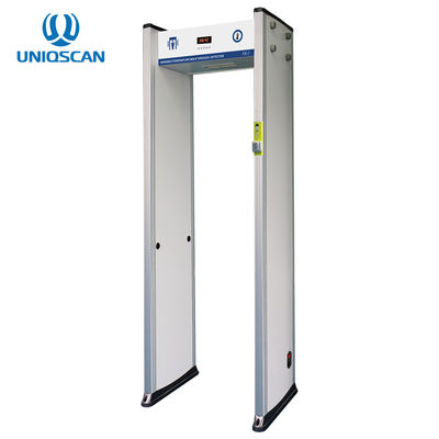 LED Display Walk Through Metal Detector Door Infrared Temp Checking 4-8KHZ
