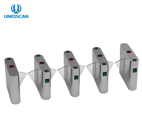 Anti Shock Fingerprint Flap Barrier Gate With Bezel Identity Card System