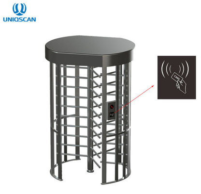 Single Line Arc Full Height Turnstile Stainless Steel With CE Certified
