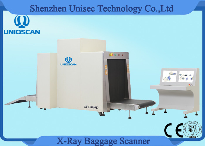 Large Airport Baggage Scanner , Dual View X Ray Inspection Machine System